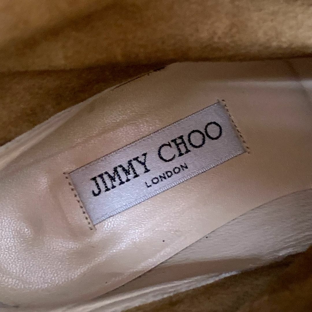 JIMMY CHOO(ジミーチュウ)の8195 ジミーチュウ スエード ベルト ショートブーツ キャメル レディースの靴/シューズ(ブーツ)の商品写真