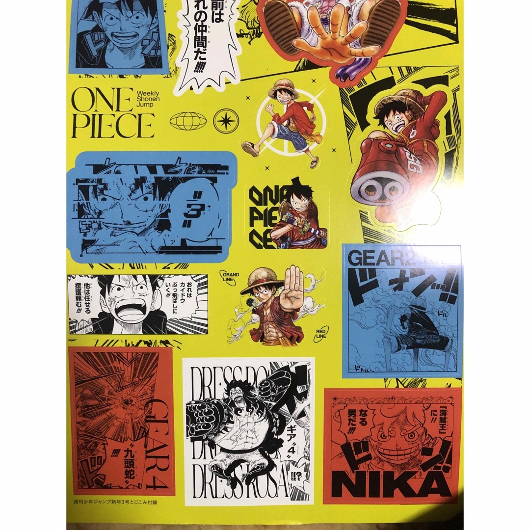 集英社(シュウエイシャ)のONE PIECE luffy's gear sticker エンタメ/ホビーのおもちゃ/ぬいぐるみ(キャラクターグッズ)の商品写真