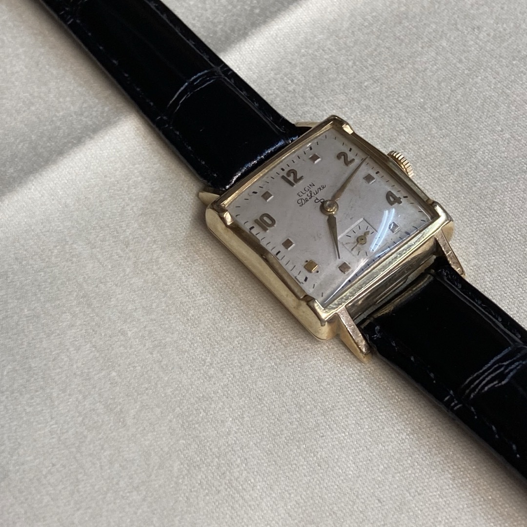 ELGIN(エルジン)のエルジン ELGIN 希少 スモセコ 10K コンビ ユニセックス腕時計 稼働品 メンズの時計(腕時計(アナログ))の商品写真