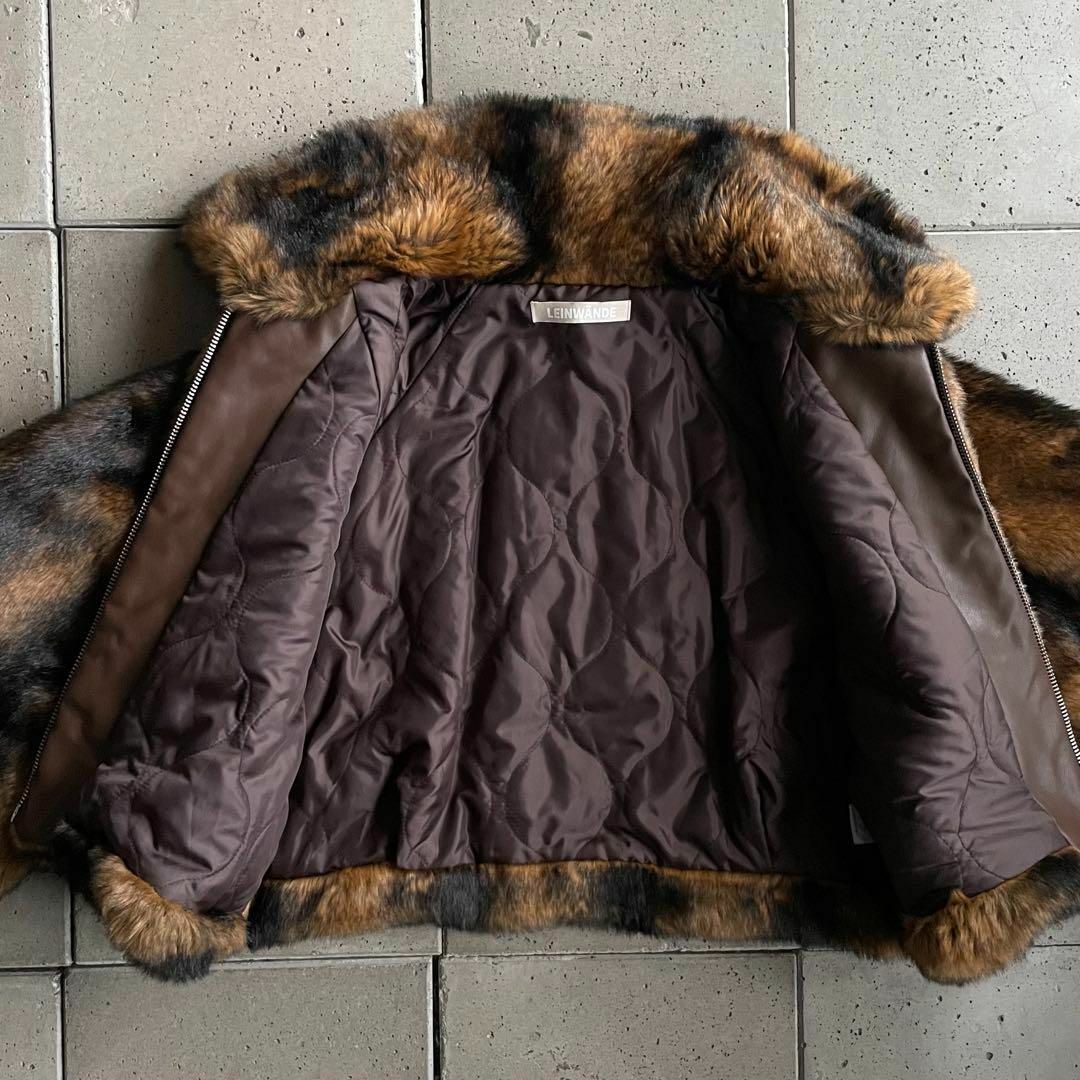 2021AW LEINWANDE ラインヴァンド フェイク ファー ジャケットの 2021AW LEINWANDE ラインヴァンド フェイク ファー ジャケットの