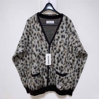 ワコマリア(WACKO MARIA)のL白【WACKOMARIA】MOHAIR CARDIGAN／新品タグ付／送料込(カーディガン)