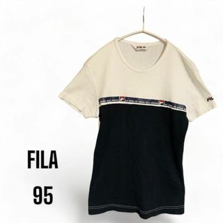 フィラ(FILA)の[フィラ] ホワイト✖️ブラック　サマーＴシャツ 　キッズ　95センチ　美品(Tシャツ/カットソー)