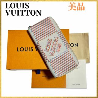 ルイヴィトン(LOUIS VUITTON)の【美品】ルイヴィトン ダミエ スプレー ジッピーウォレット ヴェルティカル 希少(財布)