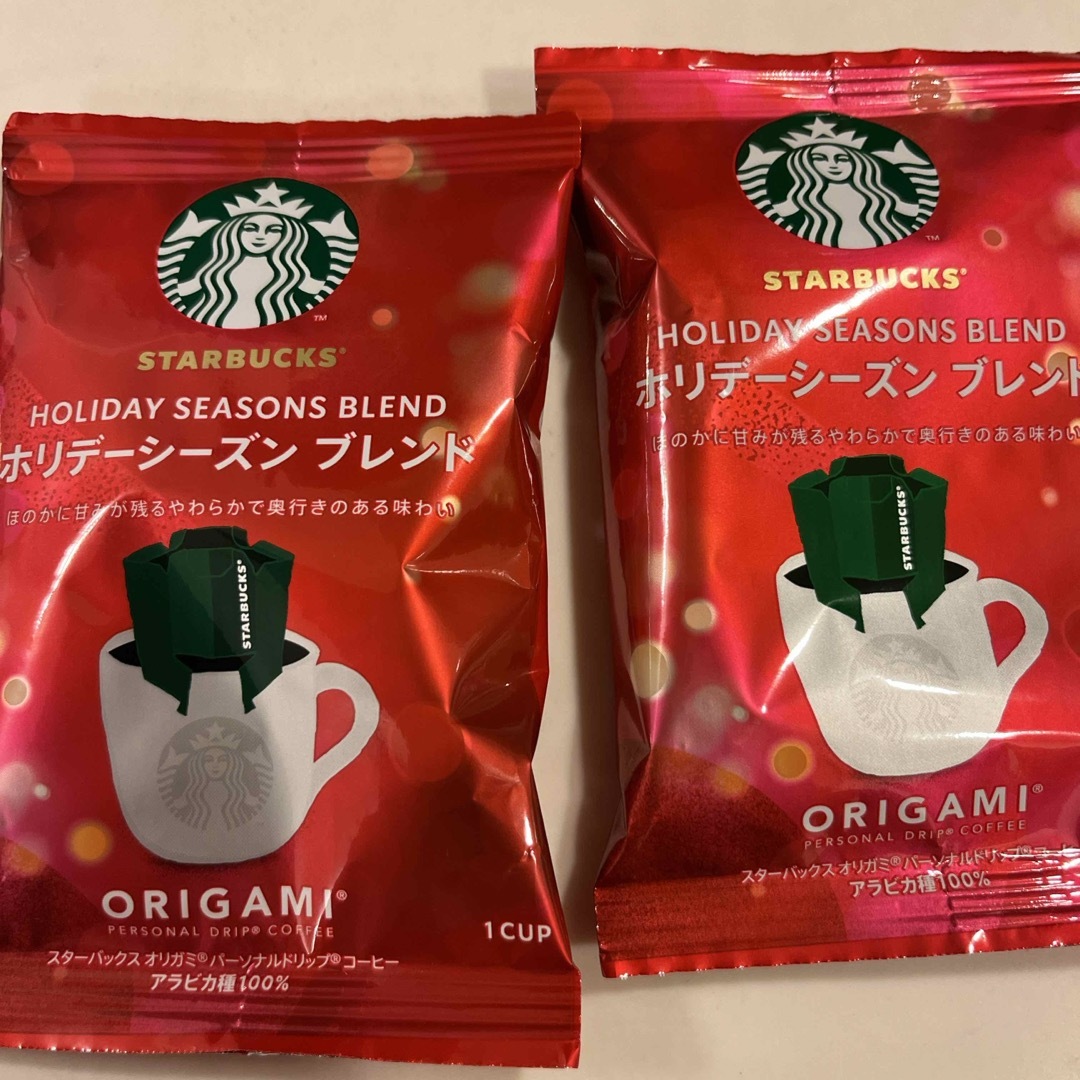 Starbucks(スターバックス)のスターバックス　ホリデーシーズンブレンド　2個 食品/飲料/酒の飲料(コーヒー)の商品写真