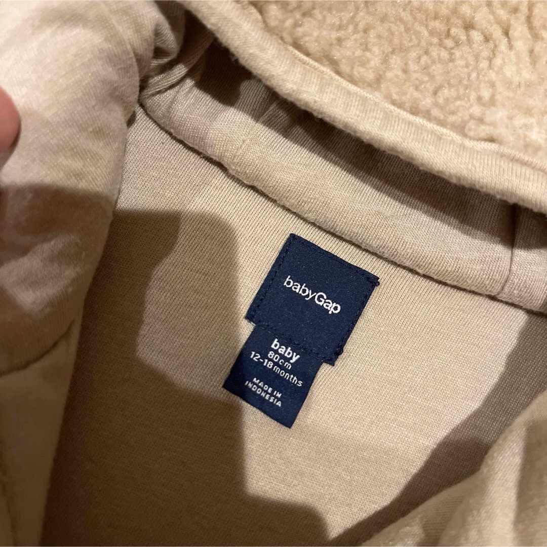 babyGAP(ベビーギャップ)のベビーGAP くま 美品 ジャンプスーツ カバーオール アウター 防寒 80 キッズ/ベビー/マタニティのベビー服(~85cm)(カバーオール)の商品写真