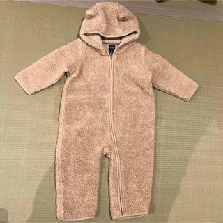 ベビーギャップ(babyGAP)のベビーGAP くま 美品 ジャンプスーツ カバーオール アウター 防寒 80(カバーオール)