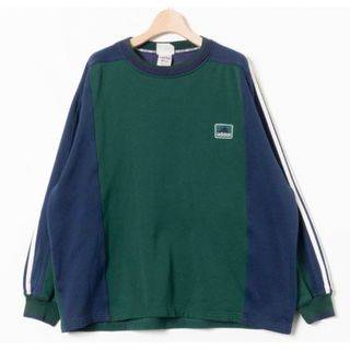 アディダス(adidas)の90's adidas アディダス グリーンxネイビー ライン スウェット (スウェット)