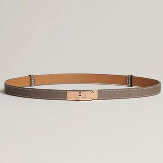 エルメス(Hermes)の【新品未使用】ケリーベルト　エトゥープ　エトープ　ローズゴールド金具　レア(ベルト)