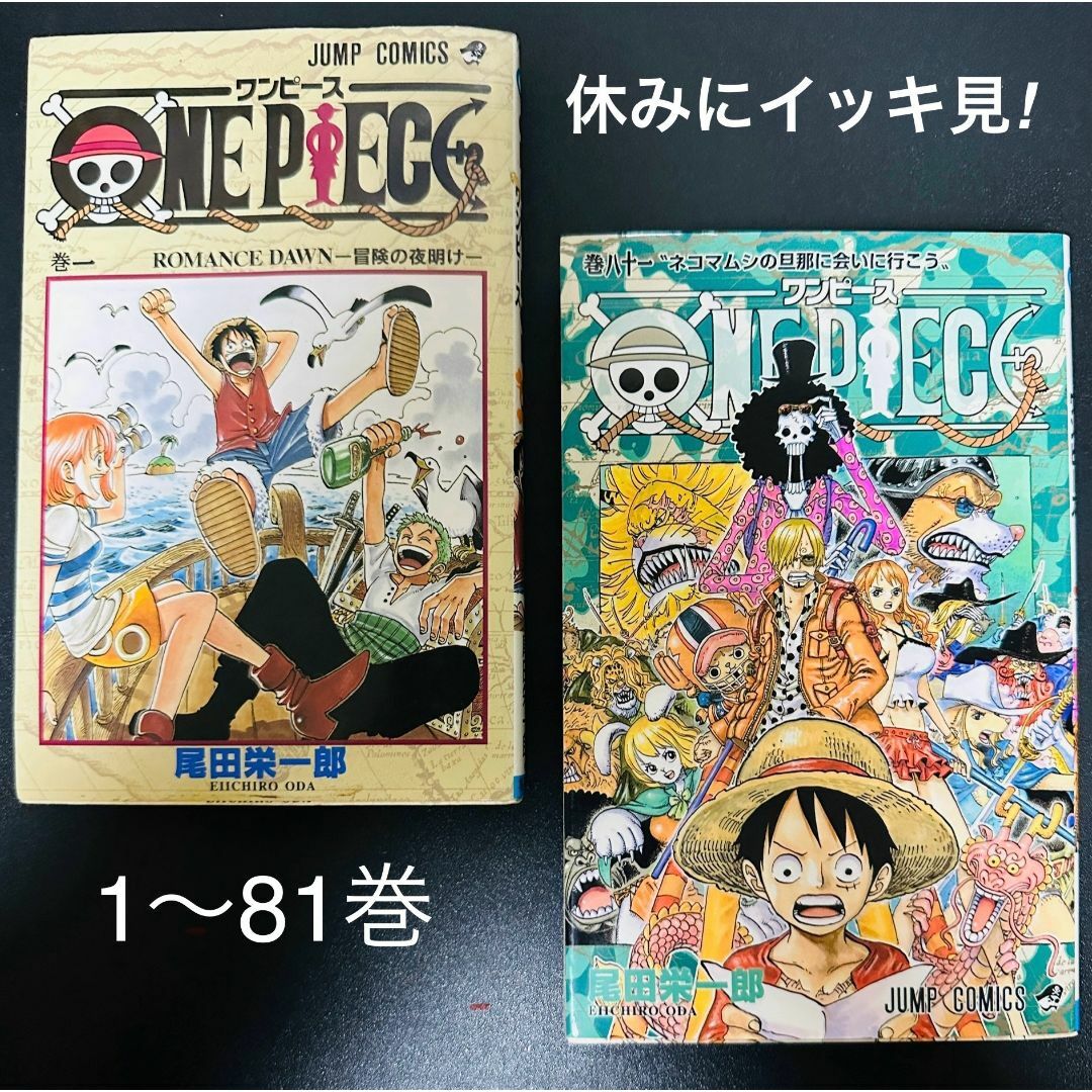 ワンピース【ONE PIECE】マンガ 1～81巻 + その他関連本セット 漫画