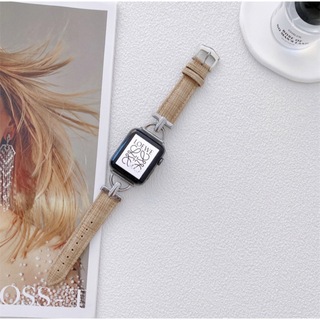 アップルウォッチ(Apple Watch)のApple Watch バンド レザー 42/44/45mm パステル ブラウン(腕時計)