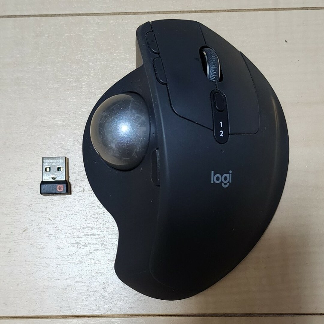 Logicool(ロジクール)のロジクール ワイヤレスマウス トラックボール 無線 MX ERGO スマホ/家電/カメラのPC/タブレット(PC周辺機器)の商品写真