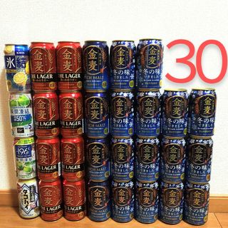 サントリー(サントリー)のお酒まとめ売り30本セット／発泡酒 金麦 冬・ラガー、瞬間凍結、氷結、タコハイ(ビール)