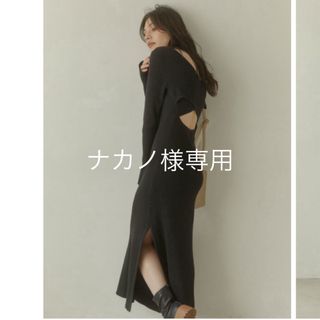 アシーム(ACYM)の【ACYM】最終値下げ！新品Back cross slit ワンピース(ロングワンピース/マキシワンピース)