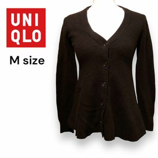 ユニクロ(UNIQLO)のUNIQLO ユニクロ ウール あったか カーディガン ペプラムデザイン(カーディガン)