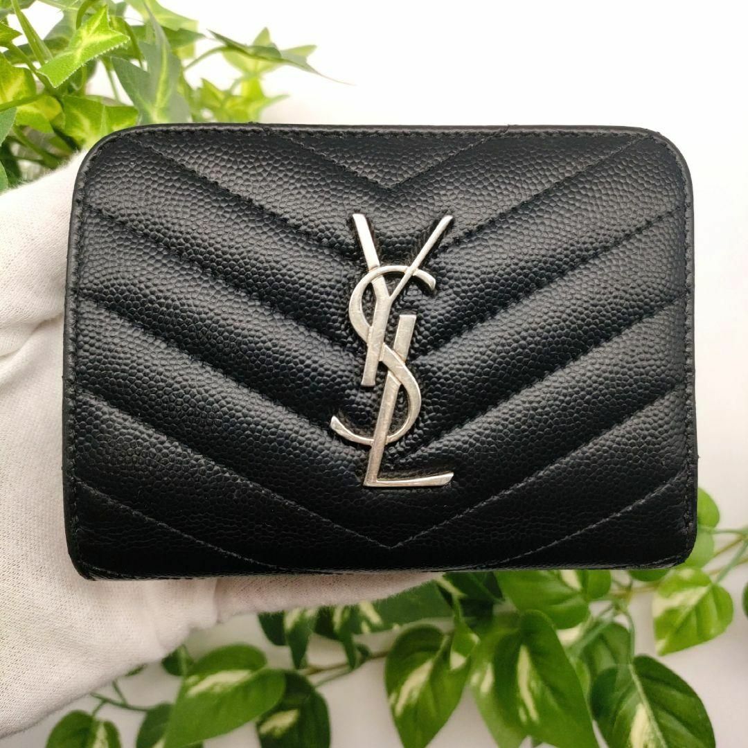 Saint Laurent - サンローラン 折り財布 ジップウォレット カサンドラ