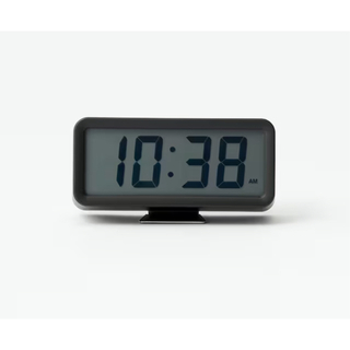 ムジルシリョウヒン(MUJI (無印良品))の無印良品 デジタル時計・小（アラーム機能付） ブラック／型番：ＭＪ‐ＤＣＳＢ１(置時計)