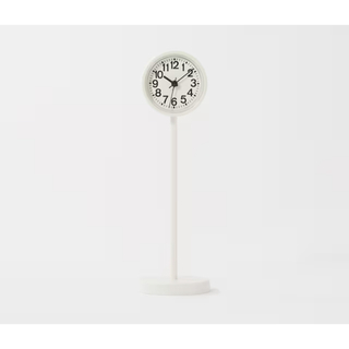 ムジルシリョウヒン(MUJI (無印良品))の無印良品 公園の時計・ミニ　ホワイト ＭＪ－ＰＣＭ２(置時計)