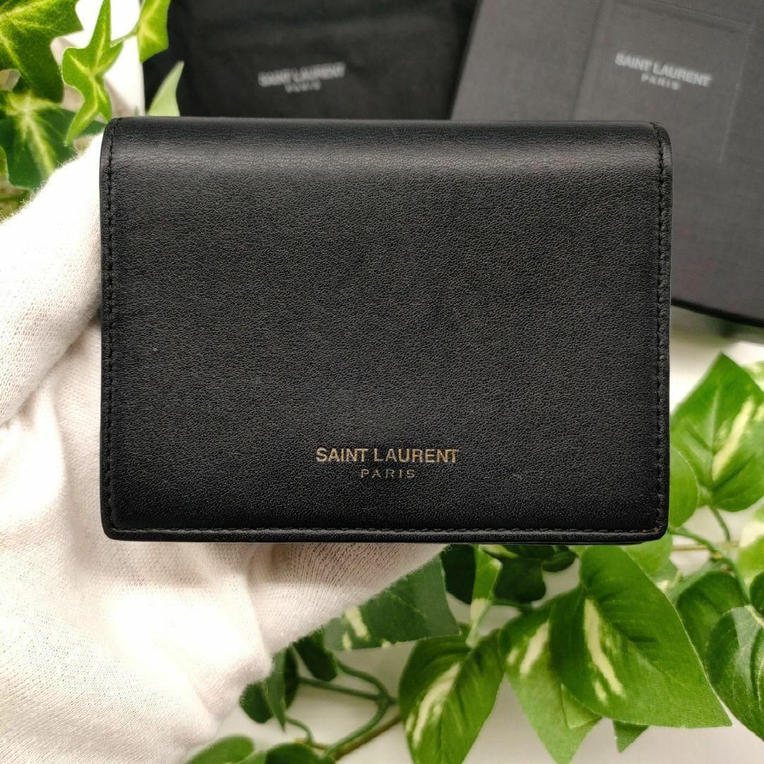 Saint Laurent(サンローラン)のサンローラン　カードホルダー　アコーディオン　ブラック レディースのファッション小物(名刺入れ/定期入れ)の商品写真