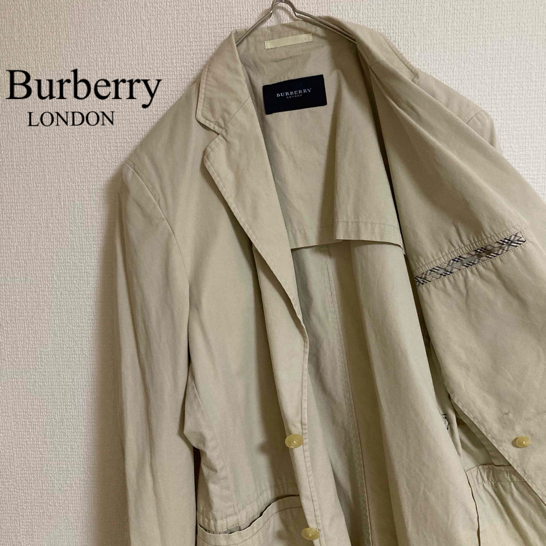 BURBERRY(バーバリー)のバーバリーロンドンテーラードジャケットアウターコートノバチェックビジネス通勤長袖 メンズのジャケット/アウター(テーラードジャケット)の商品写真