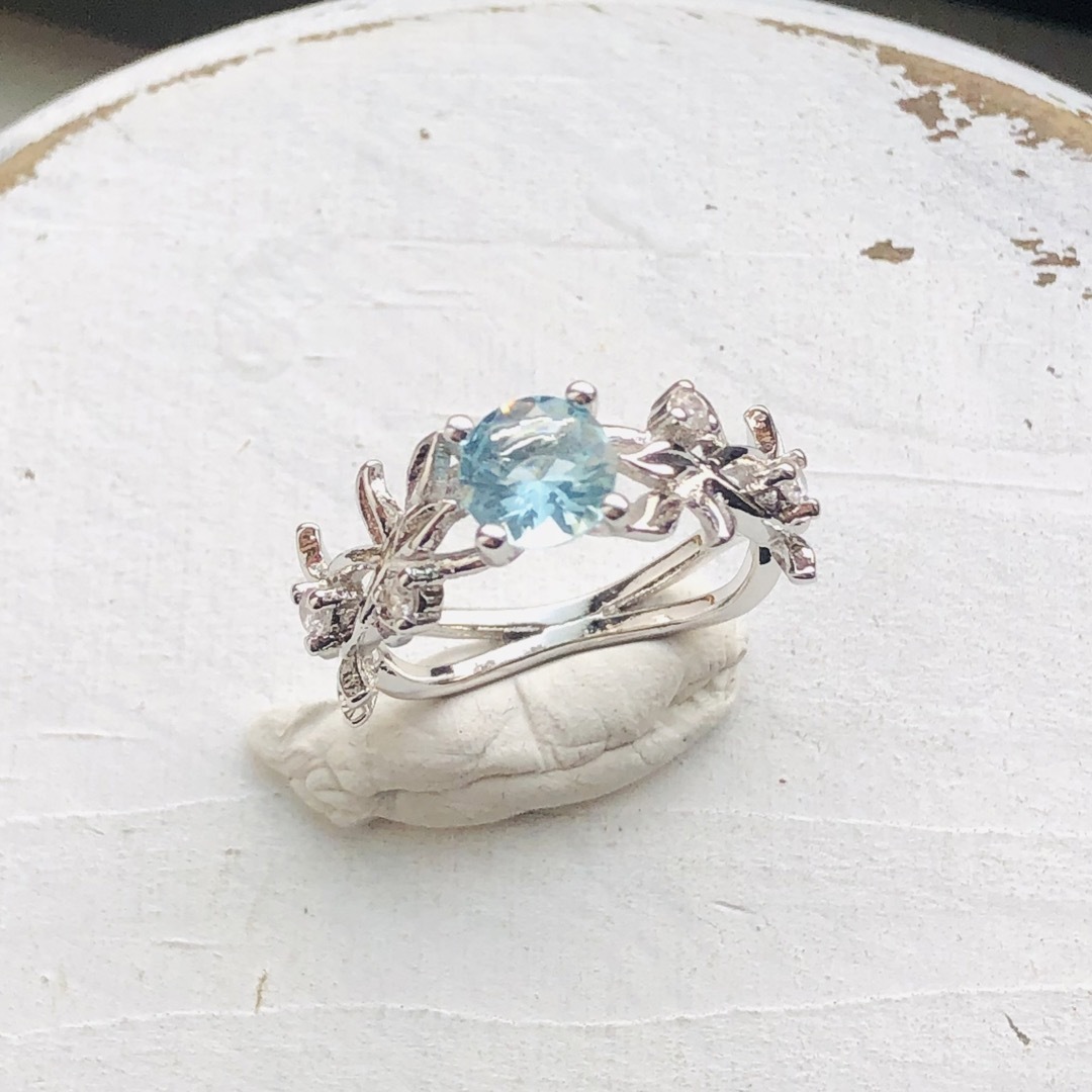 Lochie(ロキエ)のVintage sliver blue stone ring  レディースのアクセサリー(リング(指輪))の商品写真