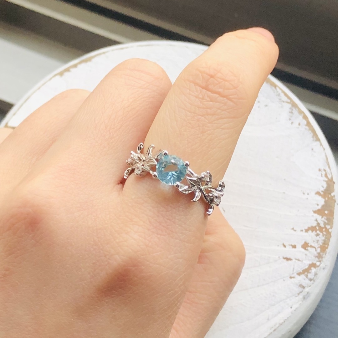 Lochie(ロキエ)のVintage sliver blue stone ring  レディースのアクセサリー(リング(指輪))の商品写真