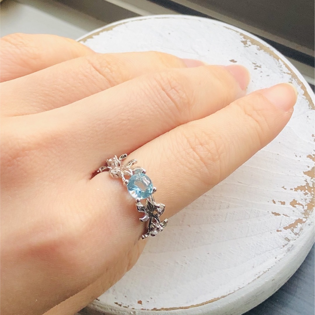 Lochie(ロキエ)のVintage sliver blue stone ring  レディースのアクセサリー(リング(指輪))の商品写真