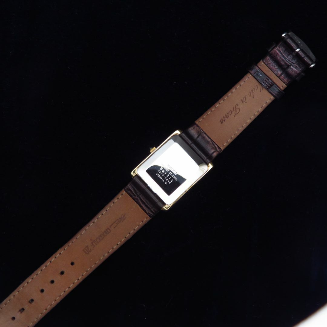 SEIKO - SEIKO 腕時計 ローマン レクタンギュラー ゴールド SEIKO - SEIKO 腕時計 ローマン レクタンギュラー ゴールド
