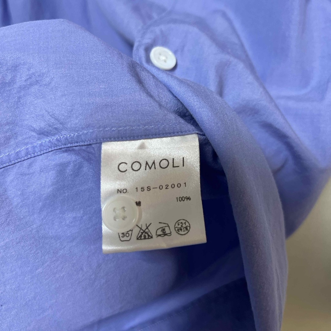 COMOLI - COMOLIシャツ SAX サイズ0の通販 by 軒下|コモリなら COMOLI - COMOLIシャツ SAX サイズ0の通販 by 軒下|コモリなら