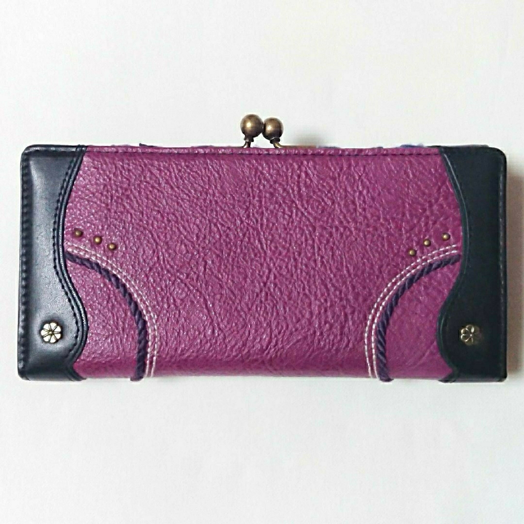 ANNA SUI - アナスイ ANNA SUI バイキング がま口付長財布 口金 ANNA SUI - アナスイ ANNA SUI バイキング がま口付長財布 口金