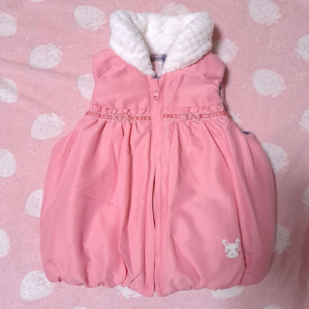 coeur a coeur(クーラクール)のクーラクール リバーシブルベスト 100 キッズ/ベビー/マタニティのキッズ服女の子用(90cm~)(ジャケット/上着)の商品写真