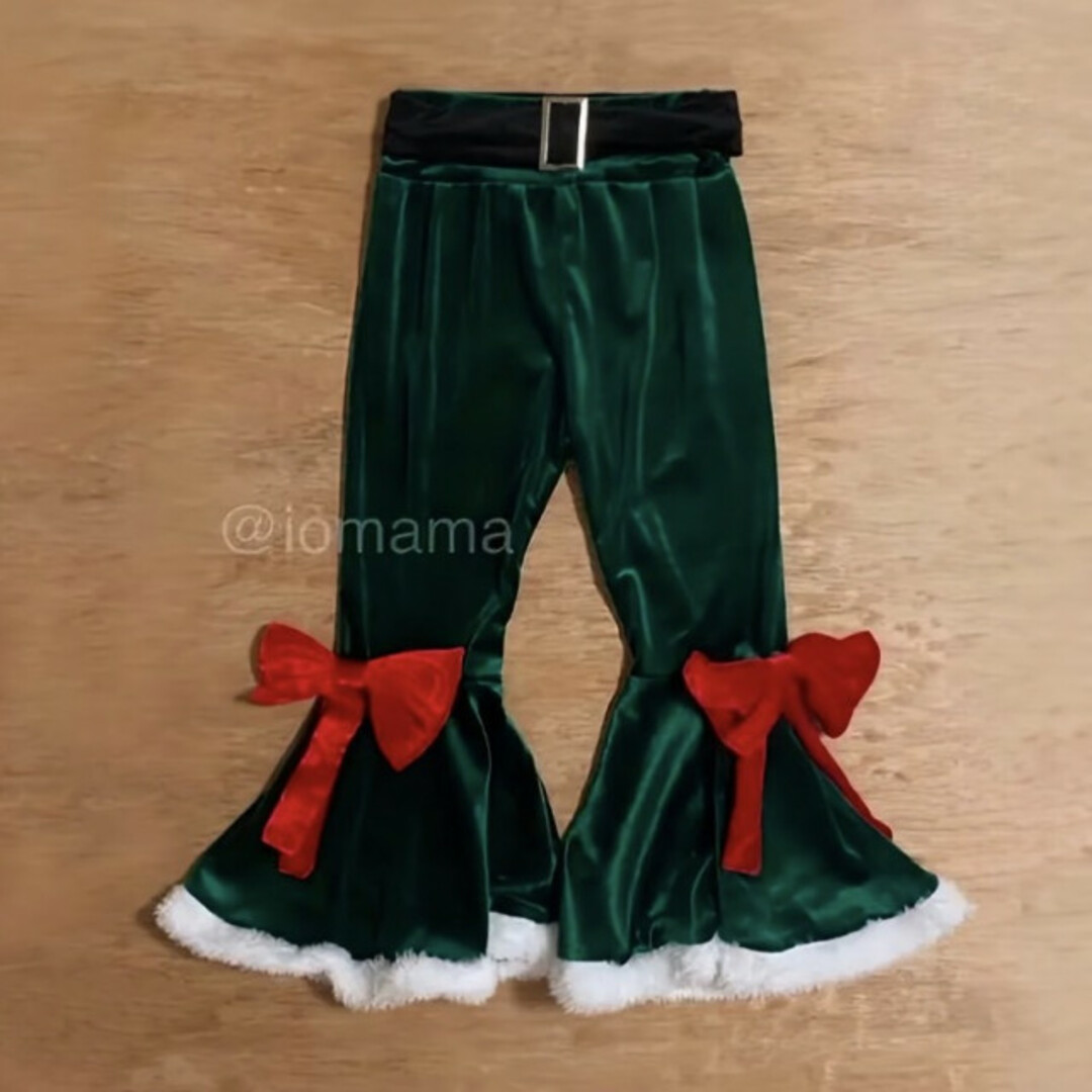 子ども クリスマスフレア セットアップ 緑 110 エルフ 美品 コスプレ キッズ/ベビー/マタニティのキッズ服女の子用(90cm~)(ワンピース)の商品写真