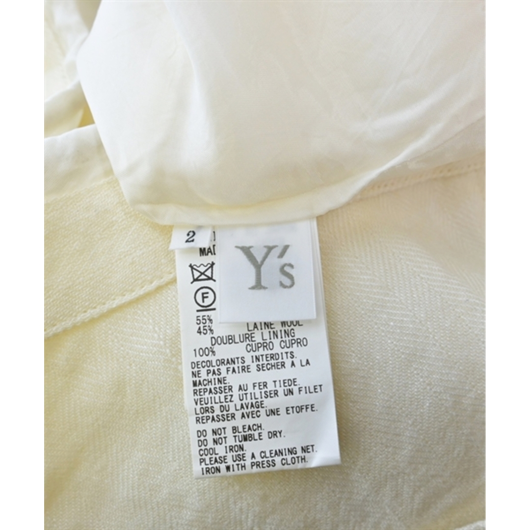 Y's(ワイズ)のY's ワイズ パンツ（その他） 2(S位) オフホワイト 【古着】【中古】 レディースのパンツ(その他)の商品写真