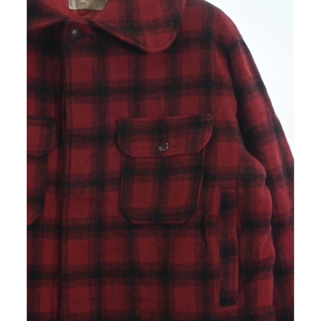 WOOLRICH(ウールリッチ)のWOOLRICH ブルゾン（その他） 40(L位) 赤x黒(チェック) 【古着】【中古】 メンズのジャケット/アウター(その他)の商品写真