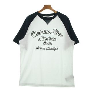 ディオールオム(DIOR HOMME)のDior Homme ディオールオム Tシャツ・カットソー M 白x紺 【古着】【中古】(Tシャツ/カットソー(半袖/袖なし))