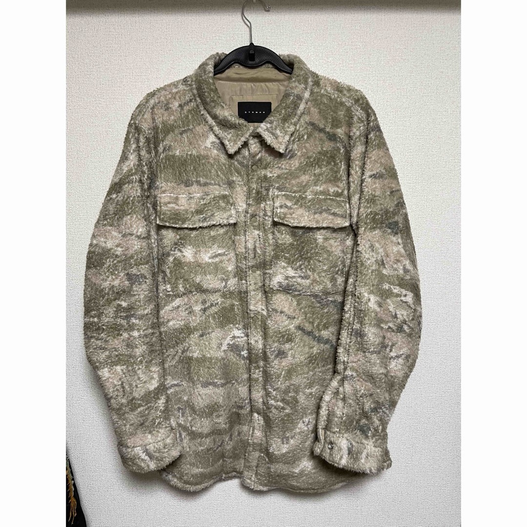 STAMPD(スタンプド)のstampd camo sherpa shirt jacket XL メンズのジャケット/アウター(ブルゾン)の商品写真