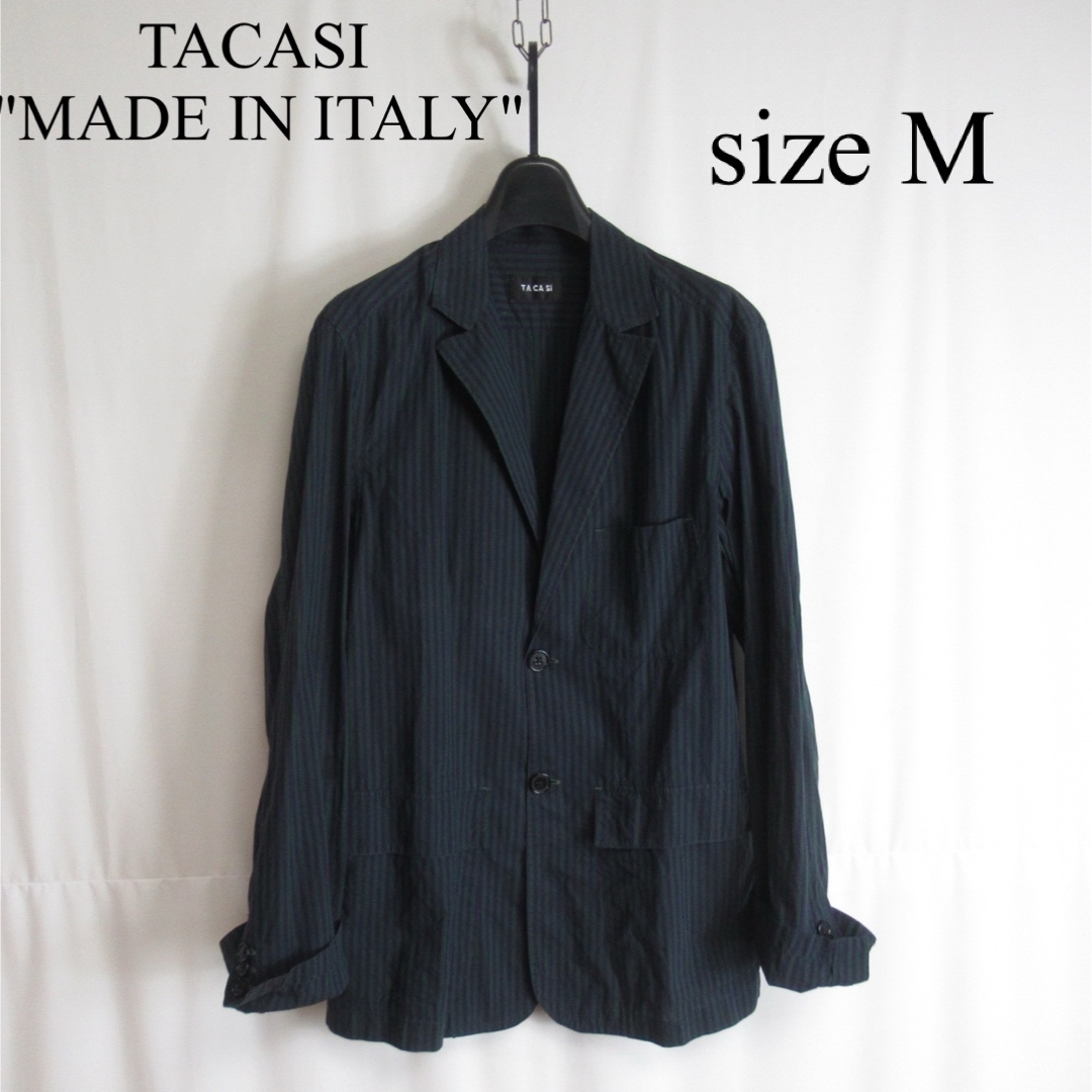 TA CA Si（BEAMS）(タキャシ)のTACASI ストライプ テーラード ジャケット シャツ ブレザー イタリア製 メンズのジャケット/アウター(テーラードジャケット)の商品写真