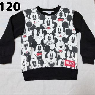 ディズニー(Disney)の「ましし様専用商品」トップス　トレーナー　ミッキー&ミニー　裏起毛　120(Tシャツ/カットソー)