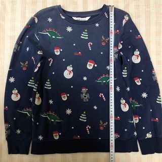 エイチアンドエム(H&M)の【訳有り】H&M クリスマス トレーナー 140cm サンタ(Tシャツ/カットソー)