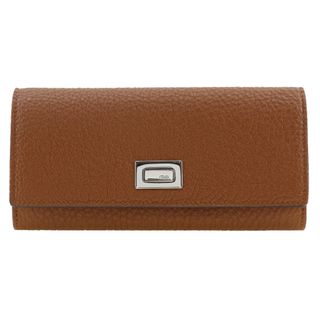 フェンディ(FENDI)の【FENDI】フェンディ ピーカブー セレリア 8M0427-A91B レザー 茶/シルバー金具 レディース 長財布(財布)