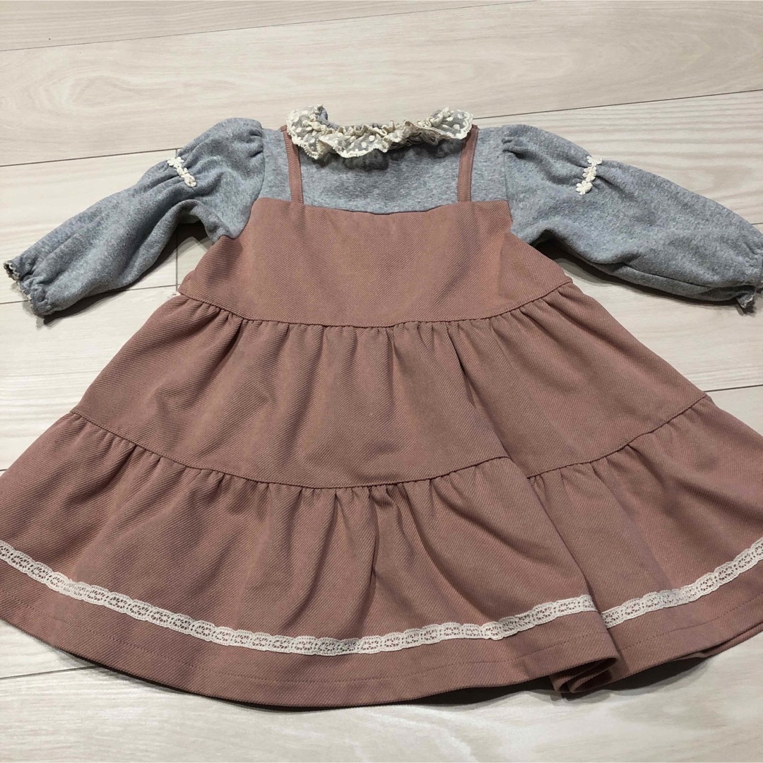 Souris(スーリー)のスーリー　ワンピース  90cm キッズ/ベビー/マタニティのキッズ服女の子用(90cm~)(ワンピース)の商品写真