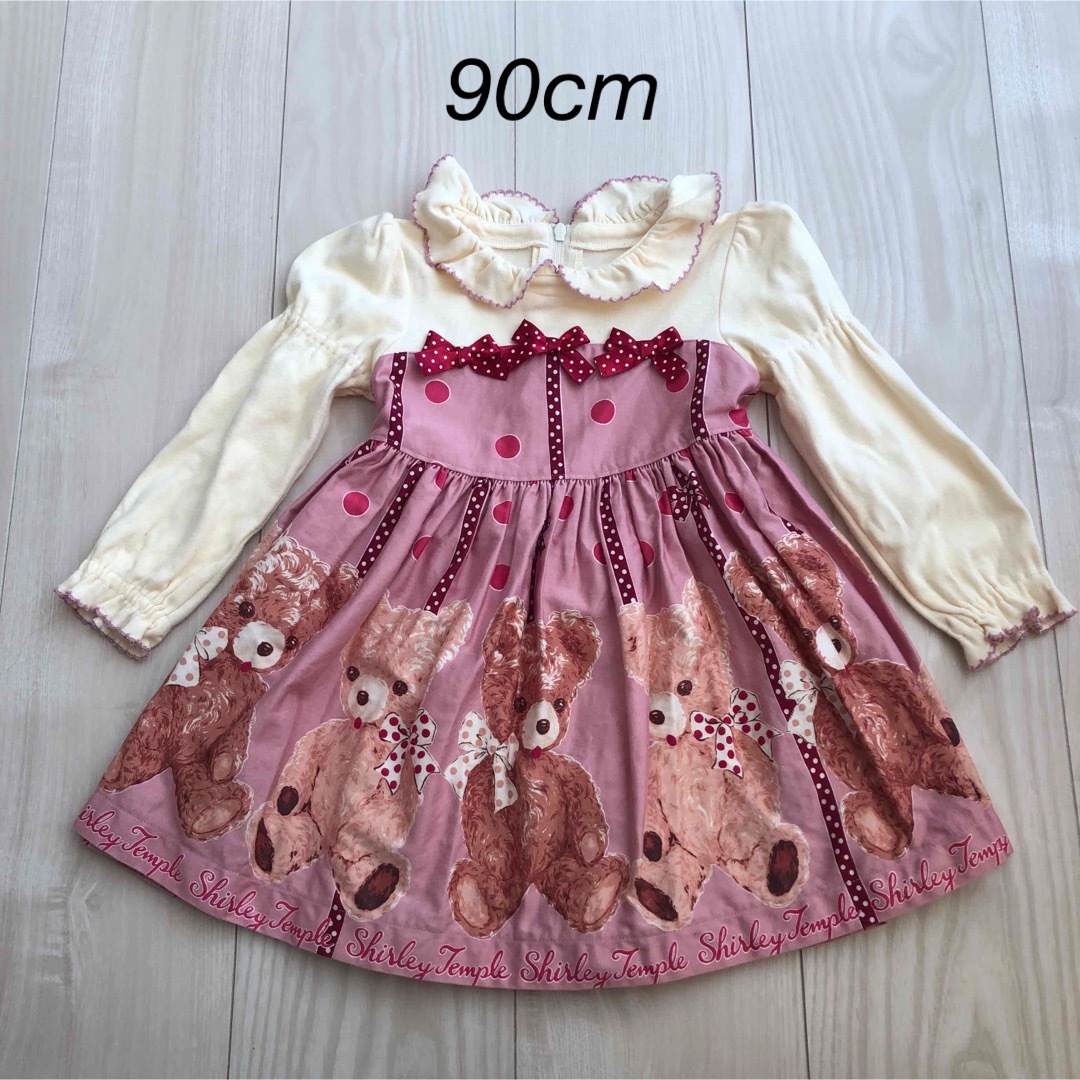 シャーリーテンプルくまワンピース  90cmキッズ服女の子用(90cm~)