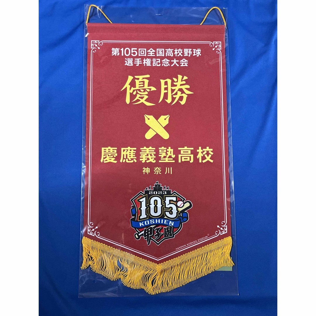 第105回全国高校野球選手権記念大会 慶應義塾高校 優勝ペナント スポーツ/アウトドアの野球(記念品/関連グッズ)の商品写真