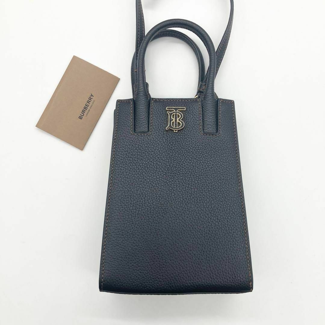 BURBERRY(バーバリー)の【極美品】BURBERRY フランシス マイクロ グレインレザー ハンドバッグ レディースのバッグ(ショルダーバッグ)の商品写真