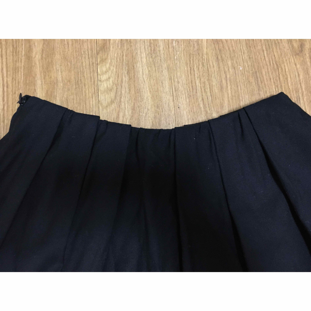 ROPE’(ロペ)のROPE ☆ フレアスカート　膝丈　黒　ブラック レディースのスカート(ひざ丈スカート)の商品写真