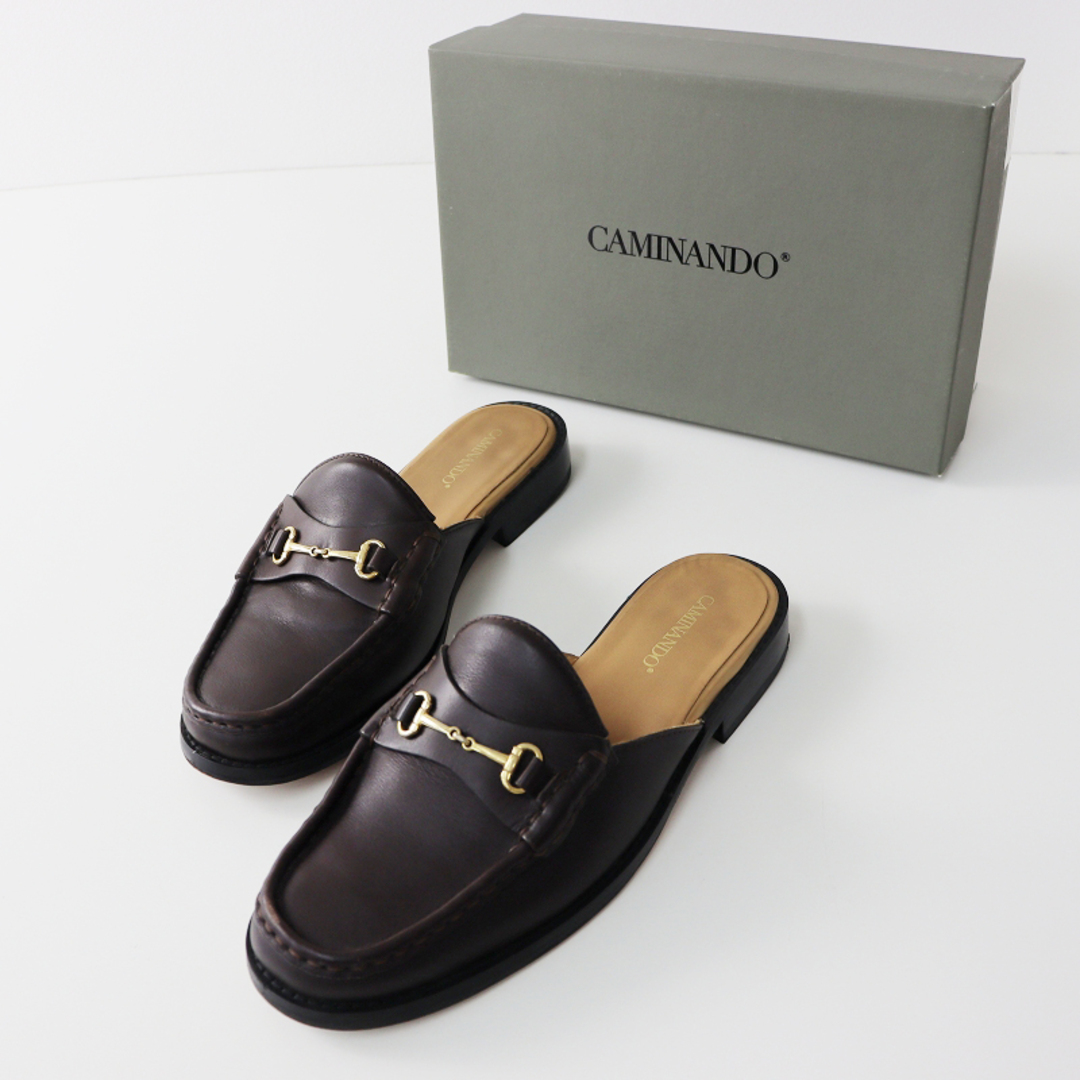 DEUXIEME CLASSE(ドゥーズィエムクラス)の2021SS ドゥーズィエムクラス Deuxieme Classe CAMINANDO BIT MOCCASINS SLIPPERS モカシンスリッパ 8/ブラウン 24.5cm【2400013661287】 レディースの靴/シューズ(サンダル)の商品写真