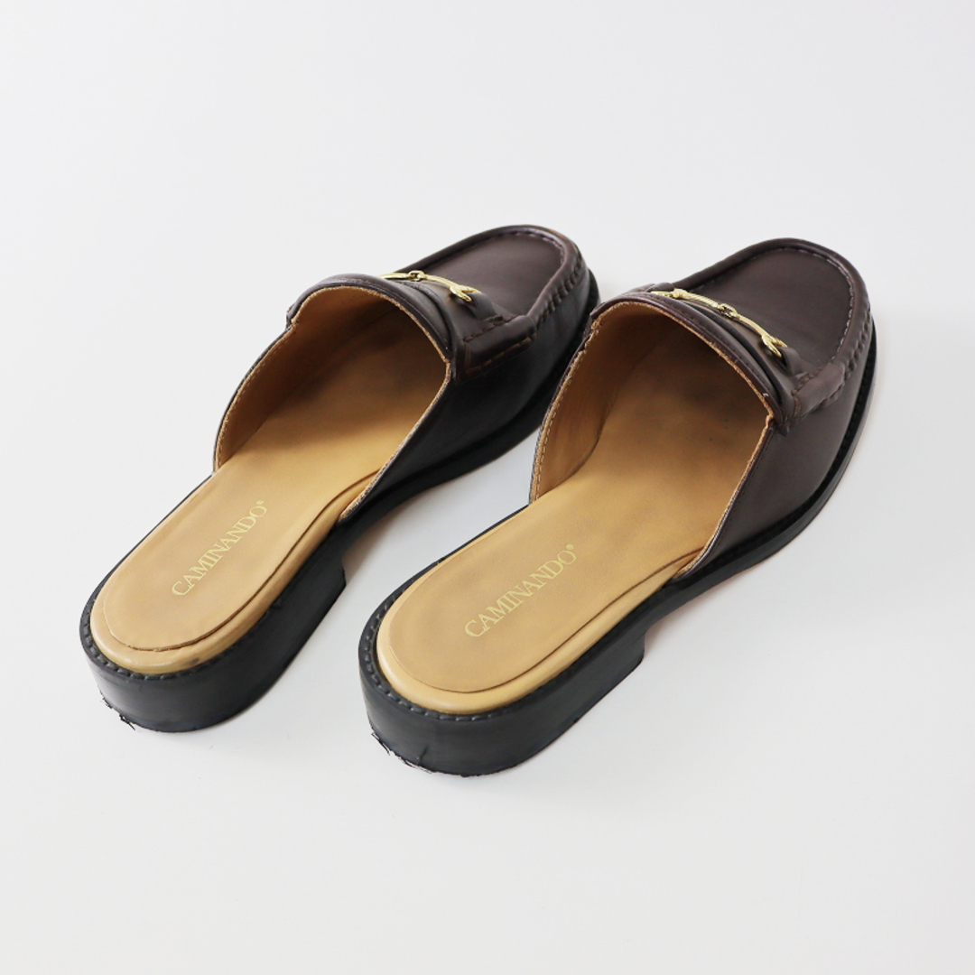 DEUXIEME CLASSE(ドゥーズィエムクラス)の2021SS ドゥーズィエムクラス Deuxieme Classe CAMINANDO BIT MOCCASINS SLIPPERS モカシンスリッパ 8/ブラウン 24.5cm【2400013661287】 レディースの靴/シューズ(サンダル)の商品写真