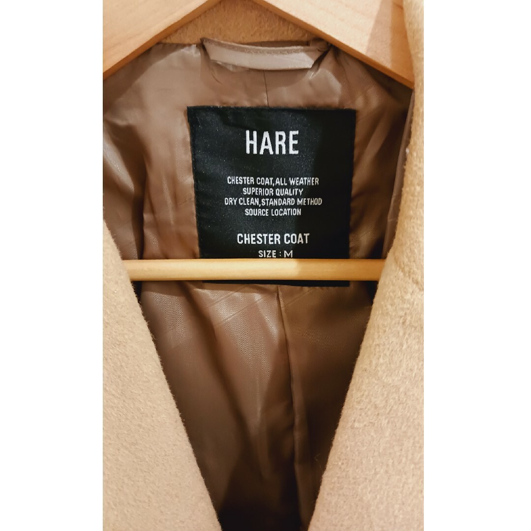 HARE(ハレ)のハレ　チェスターコート　Mサイズ　メンズ メンズのジャケット/アウター(チェスターコート)の商品写真