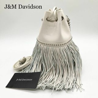 ジェイアンドエムデヴィッドソン(J&M DAVIDSON)の【極美品】J&M Davidson フリンジカーニバル ホワイト 2way(ショルダーバッグ)