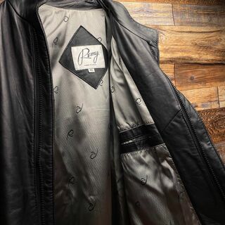 ART VINTAGE - USA製レザージャケット古着メンズ本革黒ブラック 