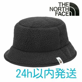 ザノースフェイス(THE NORTH FACE)の【韓国限定】ノースフェイス バケットハット ボア フリース ブラック(ハット)